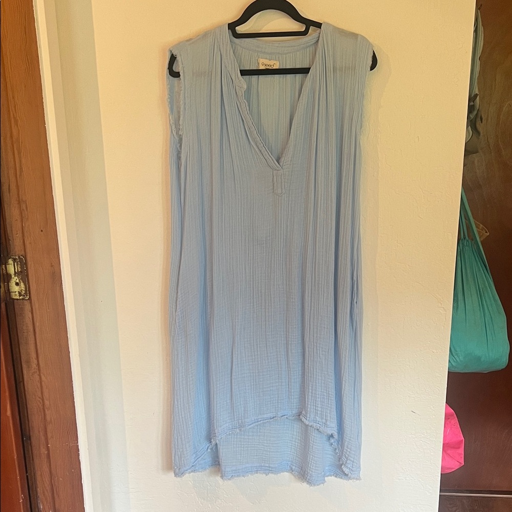 9seed Sky Blue Sleeveless Tunic